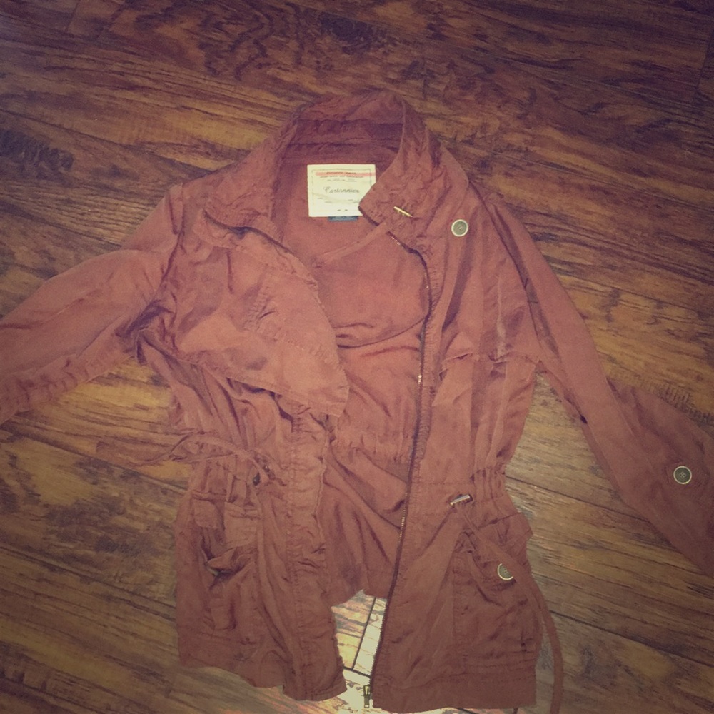 Anthropologie Brown Anorak